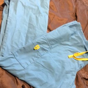 Spread good cheer scrub bottom xl blue